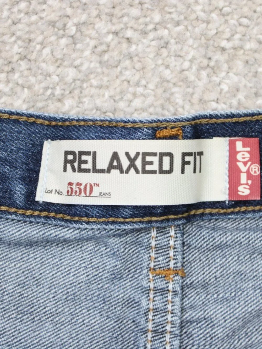 Levi's 550 Jeans Mens 36x30 Blue Relaxed Fit 100% Cotton 5-Pocket Denim Y2K
